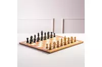 Tablero de ajedrez no 5 (con descripción) caoba/jawor (marquetería)